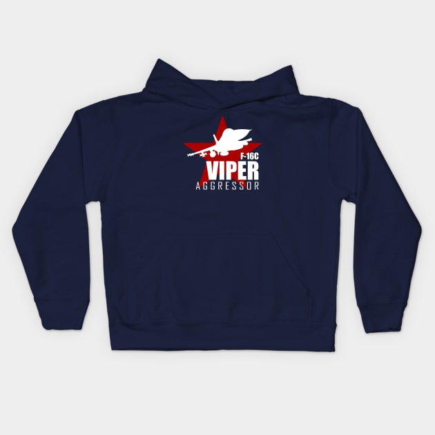 F-16 Aggressor Kids Hoodie by TCP